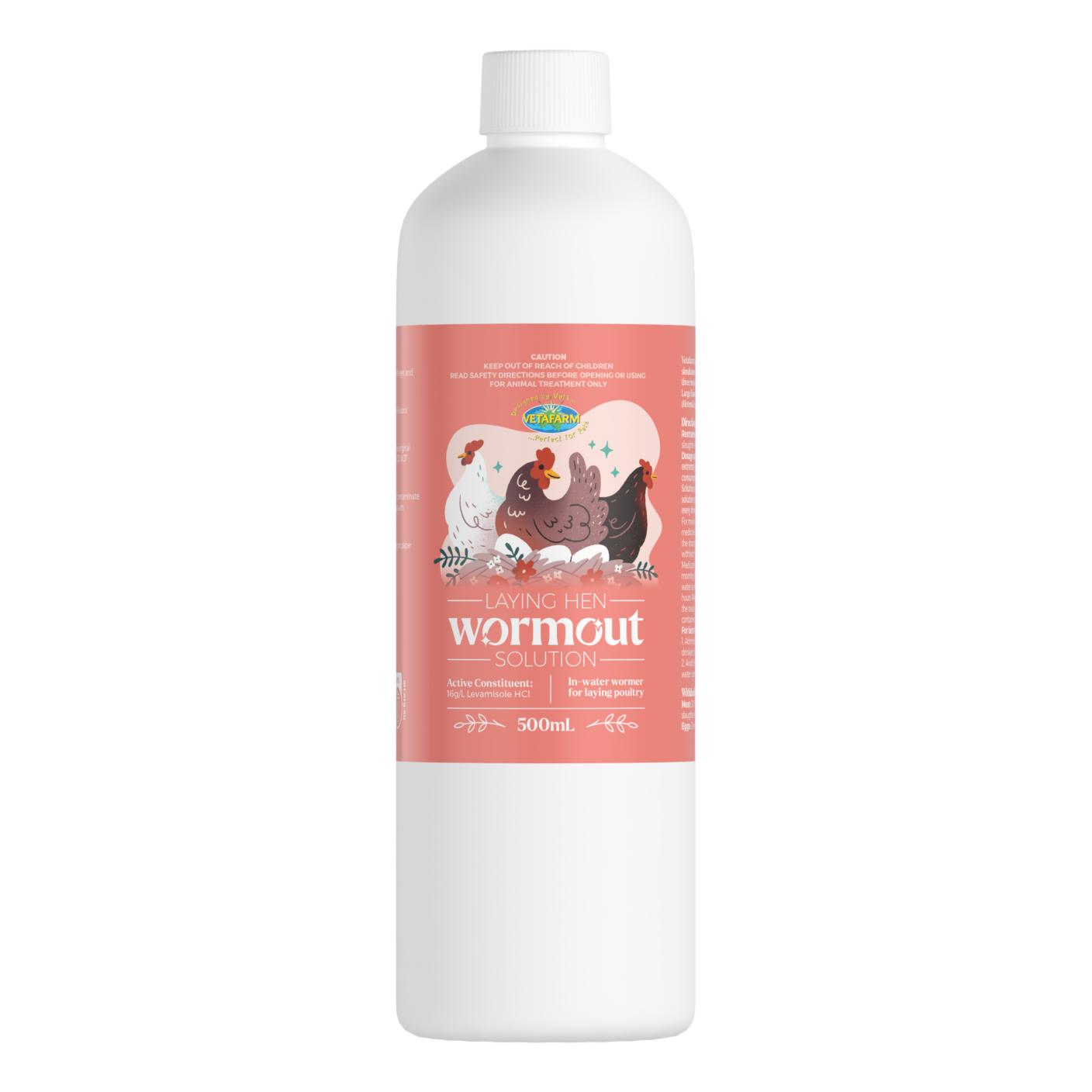 Wormout Laying Hen Solution - Liquid Levamisole