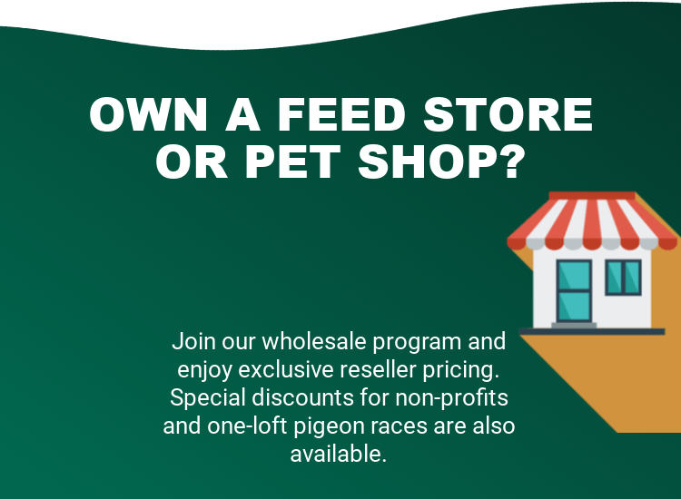 Birdpal Products offers wholesale prices for feed stores and pet shops. Sign up form, mobile. 