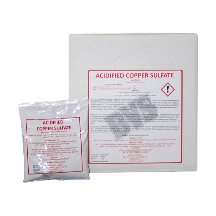 Acidified Copper Sulfate for Sour Crop - 1 lb