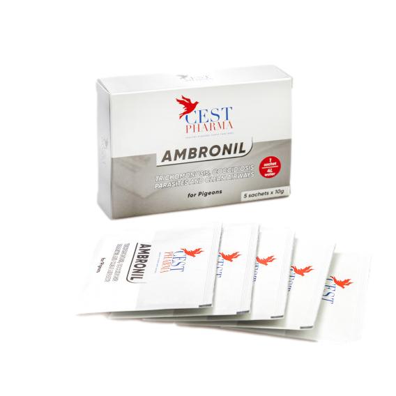 Cest Ambronil for Pigeons - For Cocci, Canker, Worms, & Respiratory