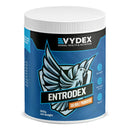 Plastic pot containing Vydex Entrodex Poder probiotics for pigeons. 