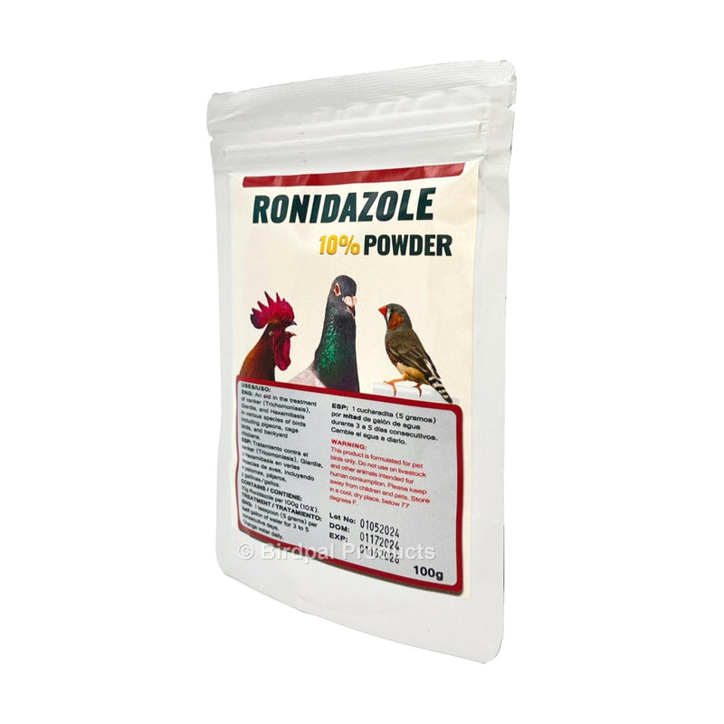 Ronidazole 10% Powder for Cage Birds, Pigeons, & Backyard Chickens