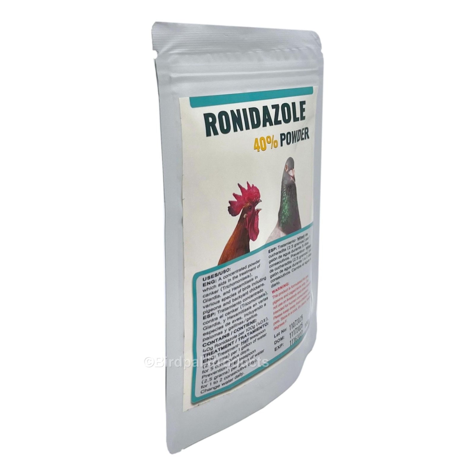 Ronidazole 40% - Concentrated Canker Treatment for Birds