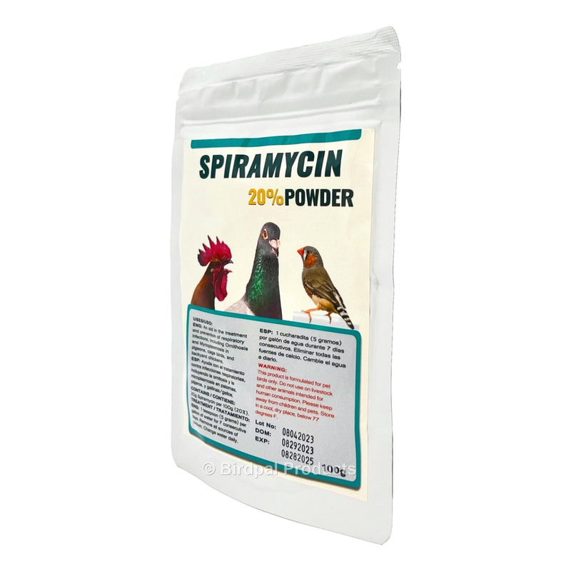 Spiramycin 20% Powder for Cage Birds, Pigeons, & Backyard Chickens