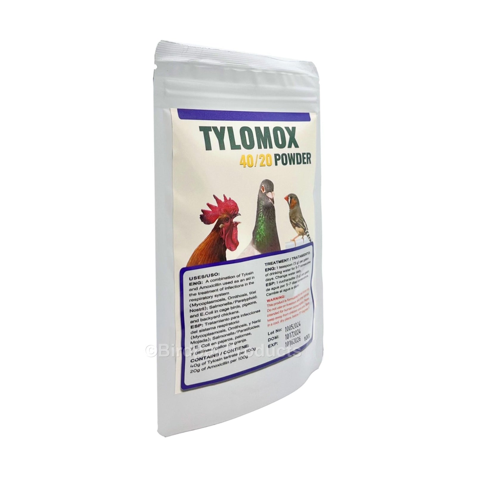 Tylomox 40/20 for Birds - Tylosin & Amoxicillin Combination