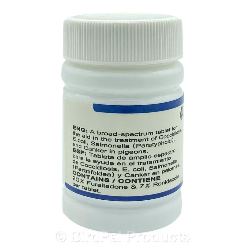 4 in 1 Tablets for Pigeons - For Cocci, E. Coli, Salmonella & Canker - BirdPal Avian Products, Inc.