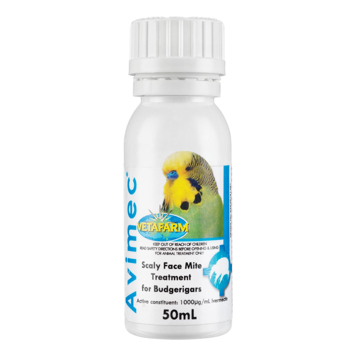 Avimec Liquid Ivermectin for Scaly Face Mites in Birds