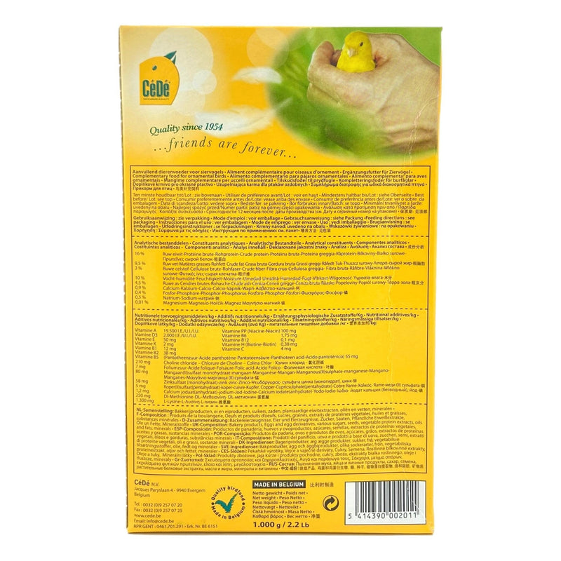 CeDe Premium Eggfood for Yellow Canaries & Finches - BirdPal Avian Products, Inc.