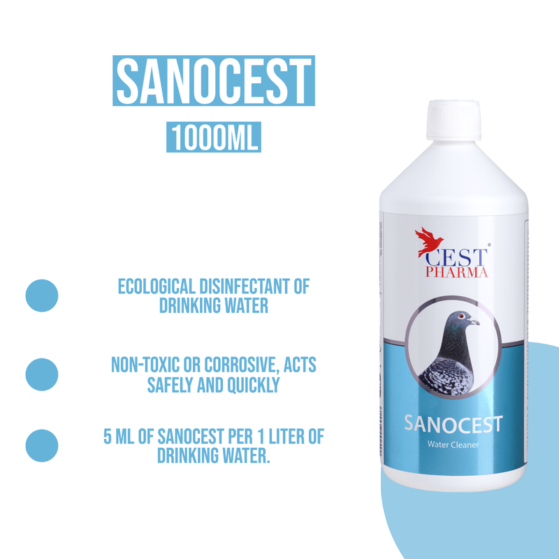 Cest Sanocest - Drinking Water Disinfectant for Pigeons - BirdPal Avian Products, Inc.