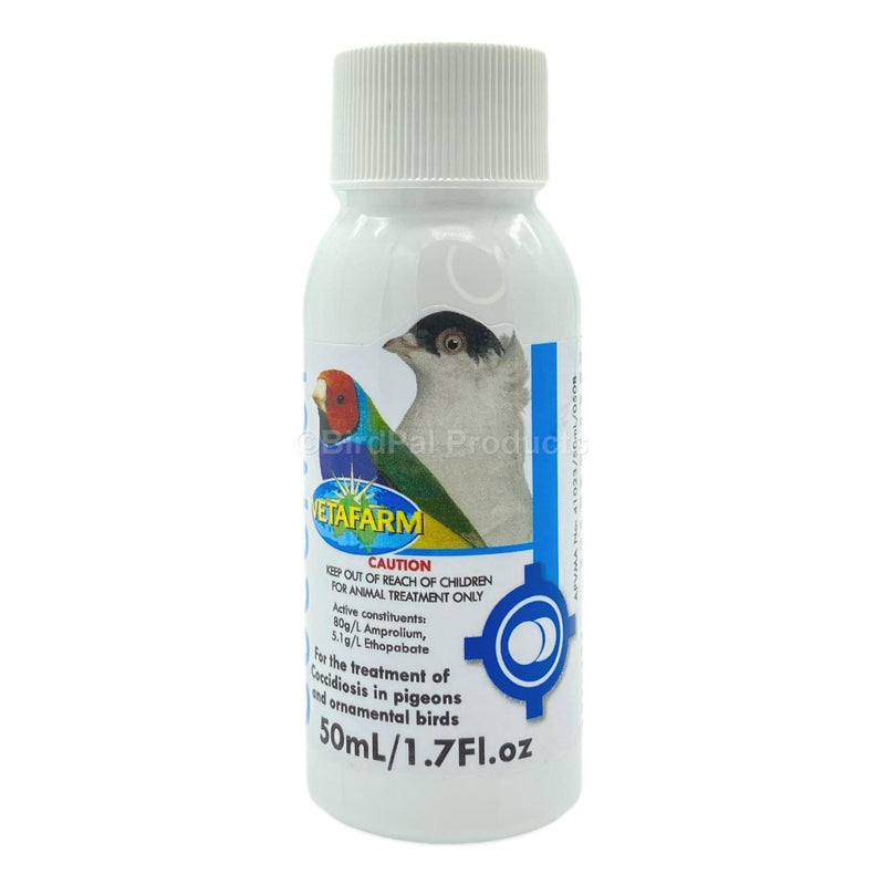 Coccivet Liquid - Amprolium for Birds - 50ml - BirdPal Avian Products, Inc.