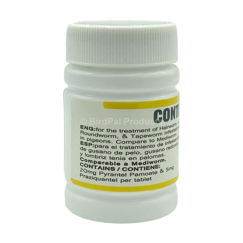 Contraworm Tablets for Pigeons - 100 ct - BirdPal Avian Products, Inc.