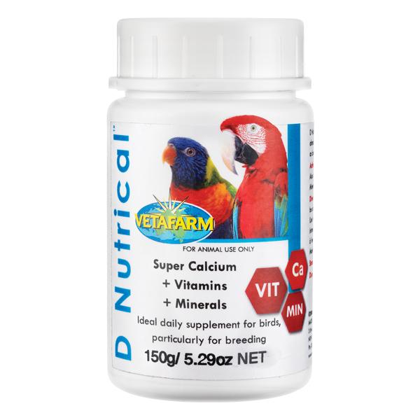 D Nutrical Powder for Birds - Triple Calcium for Breeding - BirdPal Avian Products, Inc.