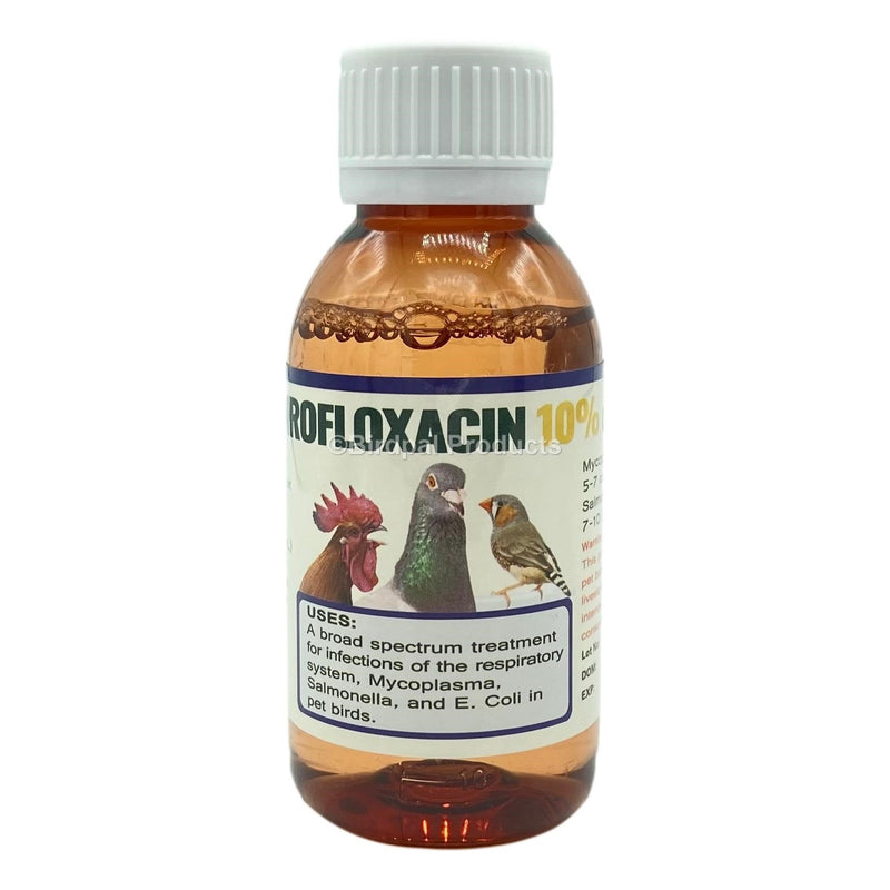 Enrofloxacin 10% Liquid for Birds (Generic Baytril) - BirdPal Avian Products, Inc.