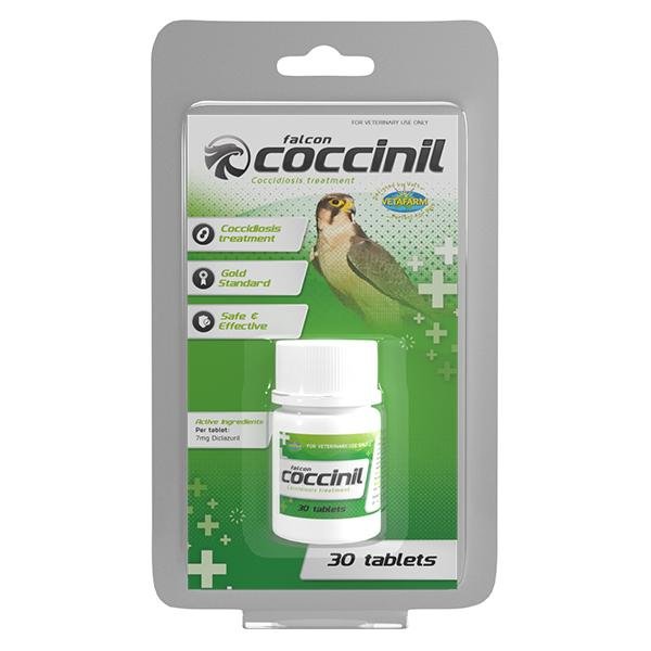 Falcon Coccinil Tablets - for Coccidiosis - BirdPal Avian Products