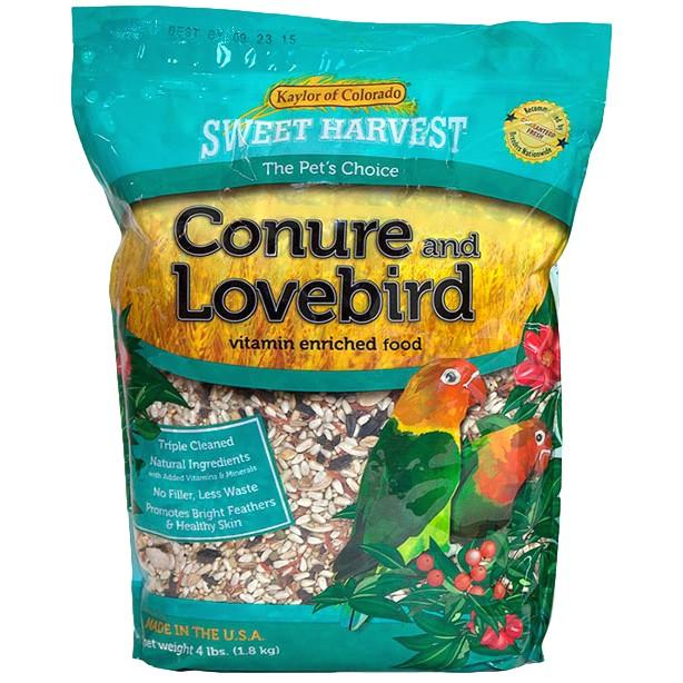 Kaylor Sweet Harvest Conure and Lovebird Feed Mix- 4 lbs - BirdPal Avian Products