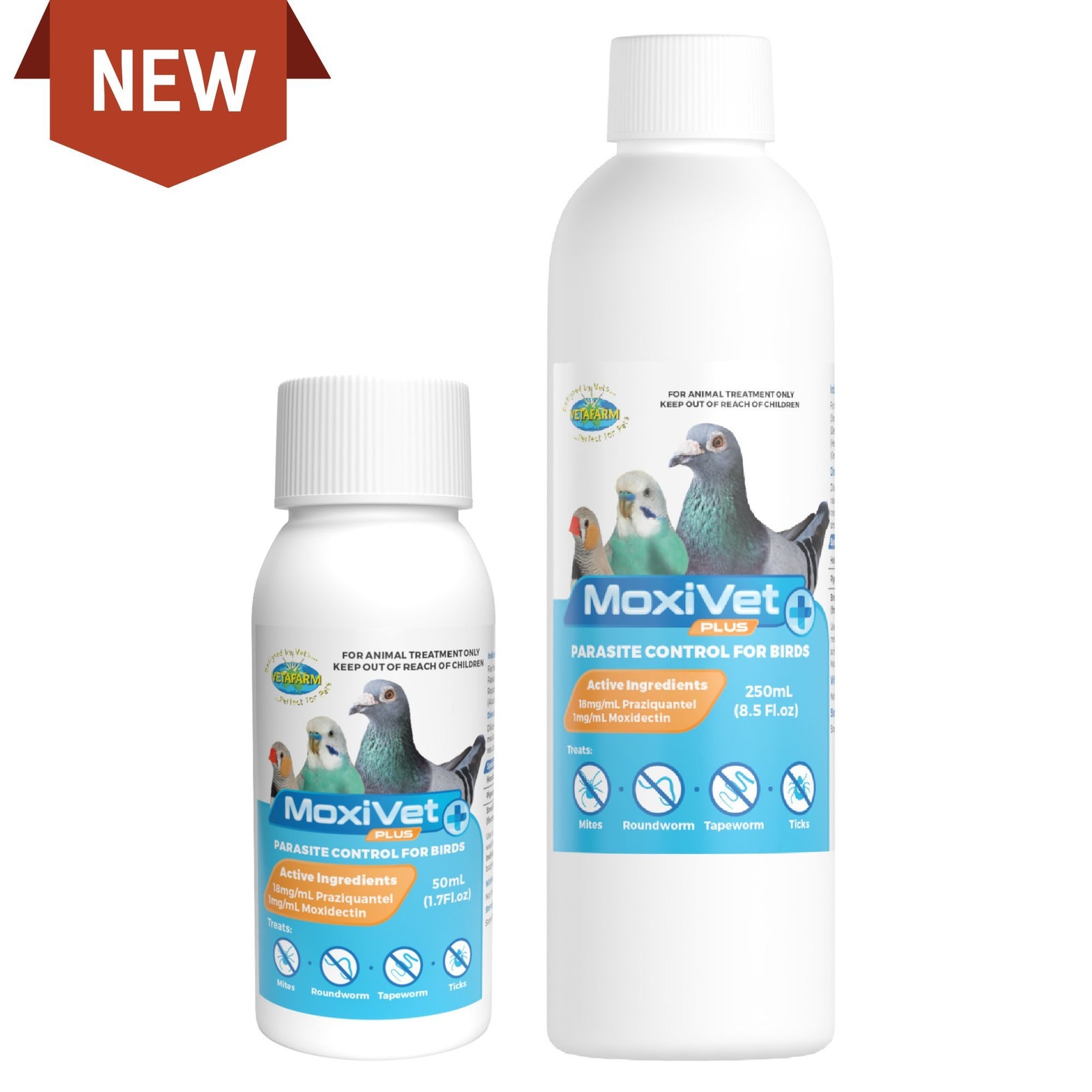 Vetafarm MoxiVet Plus - Parasite Control for Birds