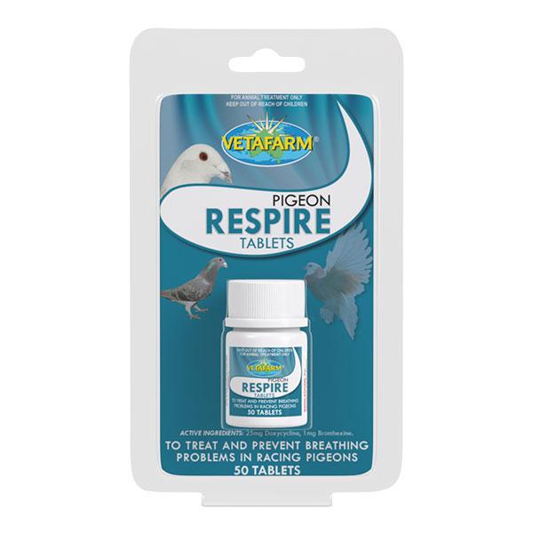 Pigeon Respire Tablets - 50 ct - Doxy & Bromhexine - BirdPal Avian Products