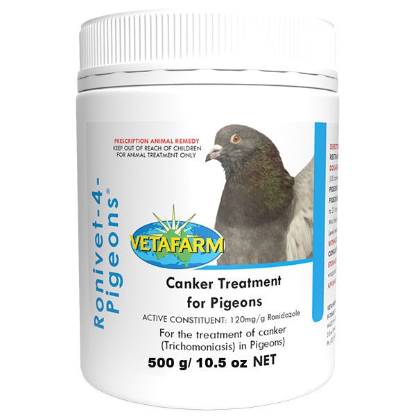 Ronivet 4 Pigeons - Ronidazole Canker Treatment - BirdPal Avian Products, Inc.