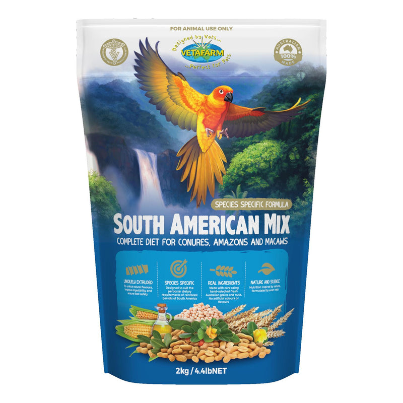 South American Mix Pellets for Conures, Amazons, & Macaws - BirdPal Avian Products, Inc.