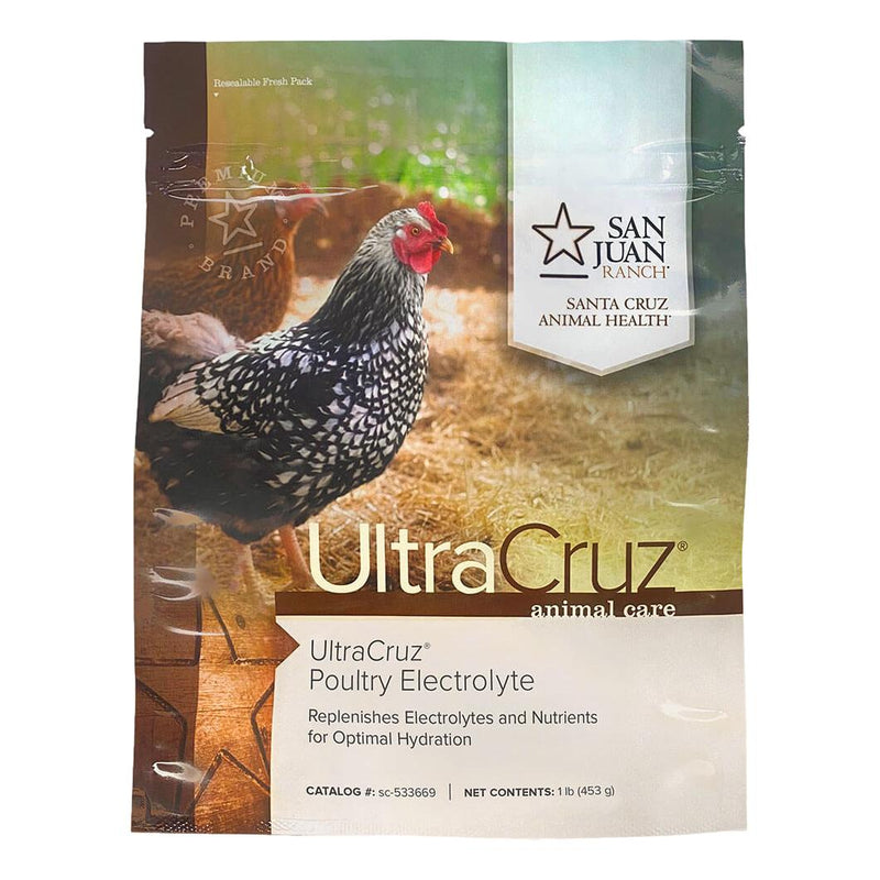 UltraCruz Poultry & Pigeon Electrolytes for Optimal Hydration - 1lb - BirdPal Avian Products, Inc.