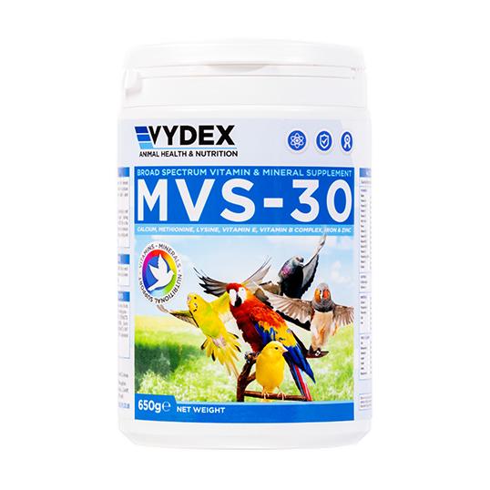 Vydex MVS-30 - Multi-Vitamin & Mineral Supplement for Birds